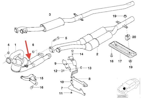 Demonter catalyseur bmw e39 #2