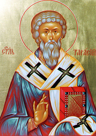icone orthodoxe contemporaine de saint Taraise de Constantinople