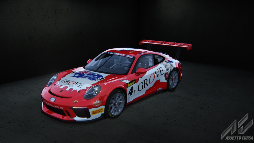 Skins - Grove Racing Porsche 911 GT3 Cup Bathurst 2019 | RaceDepartment